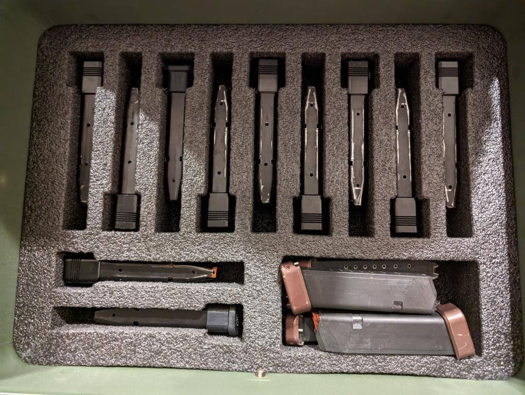  Pistol & Magazine Storage Foam Insert For Apache 4800 Case, 2  Piece Set